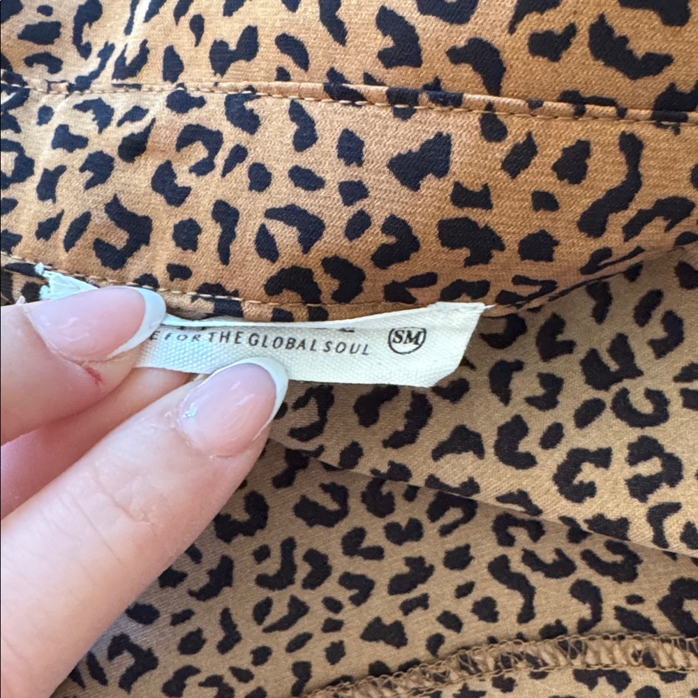 12th tribe leopard print button down - image 3